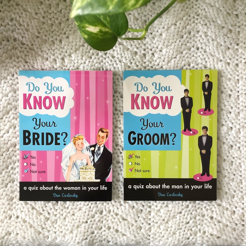 💜 3/$15 2-book set:How Well Do You Know Your Bride/Groom